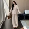 Elegante Roupa de Maternidade para Grávidas, Nova Moda Outono/Inverno 2026 Suéter Macio e Calça de Cintura Alta para Primavera/Outono