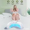 Lámpara de Manicura Popular Transfronteriza de Secado Rápido con Forma de Media Luna Anti-Oscurecimiento de Manos Fuente de Luz Dual Fototerapia Sensor de Uñas Lámpara Telescópica en Forma de U