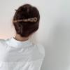 Presilha de Cabelo de Acetato para Mulheres, Tamanho Grande para Cabelos Grossos, Adequada para Penteados Presos, Piranha em Formato de Chifre, Presilha Bico de Pato, Acessório de Cabelo