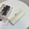 Cartera con patrón de lichi Kelly para mujer WOC, bolso de mano tipo clutch de piel de vaca de primera capa, billetera larga con cadena para hombro y bandolera