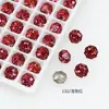 Brincos de Zircônia Imitação Corte Rosa de Milênio de Oito Lados 6mm Diamante de Vidro Brilhante Acessórios de Unhas Portáteis