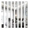 1.7M Piezas Transfronterizos Pegatinas de Pared Espejo de Tira Caliente Pegatinas Decorativas de Espejo Acrílico Pegatinas para Rodapié