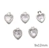 Accesorios de Colgante de Zirconia Incrustada en Aleación Colgante Pequeño Pulsera DIY Hecha a Mano Collar Pendientes Aretes Tachuelas Accesorios Decorativos