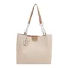 Bolsa Tote Elegante Texturizada para Mulheres 2025 Nova Grande Capacidade para o Dia a Dia Bolsa de Grande Capacidade Casual Bolsa Transversal de Ombro