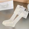 Calcetines con Lazo de Cinta para Mujer Primavera/Verano 2026 Delgados Estilo Ballet Blanco Calcetines Holgados Calcetines de Mujer de Moda