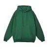 Sudadera con Capucha para Hombre de Marca Moderna, Estilo Americano, Holgada, Color Sólido, Peso Pesado, Tallas Grandes, Cuello Redondo, con Estampado de Logo, Camisa Lisa de Manga Larga