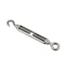 Tensor de cable de acero galvanizado de cuerpo abierto M6-M56 Tipo Co Cc Tornillo tensor de fundición maleable