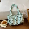 Bolso de Hombro Individual de Estilo Coreano Otoño e Invierno de Alto Valor Bolsos Creativos con Personalidad Girly Bolso Tote Versátil para el Trabajo con Lunares