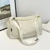 Nova bolsa de nylon de grande capacidade, bolsa simples de cor sólida para armazenamento de esportes ao ar livre, bolsa transversal casual leve para o dia a dia