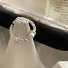 Anillo retorcido de diseño de nicho de plata de ley S925 para mujer, simple, de lujo ligero, de alta gama, para el dedo índice, joyería de nueva llegada