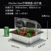 Bandeja de exhibición comercial para buffet de acero inoxidable 304 con tapa para platos estofados, bandeja de grado alimenticio para alimentos cocidos, platillos fríos y frutas