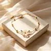 Pulsera Nueva de Moda de Acero de Titanio para Viajeros para Mujer, Joyería de Mano de Lujo Ligero, Pulseras Coreanas de Alta Gama para Parejas, Colección de Pulseras para Mujer