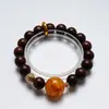 [Lámpara Aislada Refleja la Oscuridad] Pulsera de Cristal con Flor de Goma Amarilla Natural para Mujer, Pulsera Versátil de Flor de Goma Amarilla al por Mayor