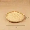 Decoración de Presentación de Sashimi Japonés Valla de Tejido de Bambú Exhibidor de Mariscos Cesta de Tejido de Seda de Bambú Tubo de Bambú Balsa de Bambú Herramientas de Presentación