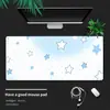 Mousepad extra grande com cor degradê e logotipo personalizado, adequado para uso em jogos e escritório como tapete de mesa para teclado