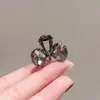 Presilha de cabelo tipo grampo com laço de cristal tamanho pequeno 2024 novo grampo para franja feminina grampo lateral grampo para testa acessório de cabelo grampo de cabelo