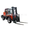 Empilhadeira Off-Road de Alta Resistência, uma Ferramenta para Manuseio de Madeira em Canteiros de Obras, Adequada para Terrenos Lamacentos e Arenosos, Tração nas Quatro Rodas com Altas Capacidades Off-Road