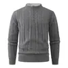 Suéter para hombre, nuevo estilo otoño e invierno, estilo old money, color liso, talla grande, casual, moderno, tejido versátil para hombres