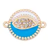 Exquisito Pulsera y Collar Ojo del Diablo con Incrustaciones de Diamantes DIY, Accesorios de Joyería Transfronterizos, Venta Directa del Fabricante, Se Puede Mezclar al por Mayor