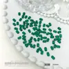 Rhinestones Pequeños Verdes Esmeralda de Base Plana para Uñas, Rhinestones Súper Brillantes con Forma de Gota de Agua y Mariposa, Decoraciones para Uñas al por Mayor