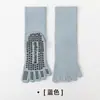 Calcetines de yoga de cinco dedos para mujer, con características antideslizantes, amortiguadores, de longitud hasta la pantorrilla, diseño apto para Pilates, antibacterianos, resistentes al olor y que absorben el sudor, ideales para deportes y ejercicio