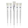 Brocha para mascarilla brocha suave empaque individual transparente material plástico mango transparente brocha suave para mascarilla herramientas de belleza