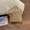 Bolso de Mano Sencillo para Mujer 2026 Nuevo Modelo Estilo Nicho de Alta Gama con Patrón de Lichi, Bolso Cruzado de Hombro Único, Mochila Elegante para Salir