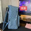 Mochila Jacquard Xadrez Tendência Transfronteiriça de Grande Capacidade Bolsa Quadrada Pequena com Costura de Moda Mochila de Estudante Acolchoada com Letra