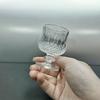 Copo de cristal de uísque vintage esculpido criativo vintage copo de cristal estilo luxo leve Bar avançado beber taça de vinho
