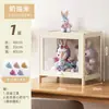 Vitrina de Acrílico con Puertas, Gabinete a Prueba de Polvo para Juguetes, Gabinete Transparente, Vitrina, Exhibidor de Cajas Sorpresa, Estante para Adornos, Transfronterizo