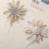 Tecido Elegante Retro Strass Quente Franja de Pena Rosa Grampo de Cabelo DIY Feito à Mão Acessórios para Cabeça Roupas Acessórios