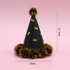 Sombrero de Cumpleaños para Niños y Adultos Punto Láser Reflectante Gorra Puntiaguda de Bola Gorra Puntiaguda de Fiesta Gorra de Corona Gorra de Bola Mao