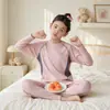 Conjunto de ropa interior térmica deportiva para adolescentes, ropa y pantalones de otoño para niños, conjunto de pijama estudiantil para niñas pequeñas