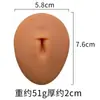 Herramienta de Práctica de Piercing Corporal Humano Artificial de Silicona Uña de Lengua Uña de Nariz Uña de Oreja Uña de Labio Modelo de Ombligo Accesorios Entrenamiento de Piercing