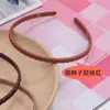 Lazo para el cabello esmerilado en color Morandi fresco, diadema sencilla para trenza, sello para el cabello prensado, accesorios para el cabello para mujer