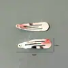 Horquilla Espesa de Guangdong Acero Inoxidable 304 Pinza de Pico de Pato Accesorios Impermeable Gota de Agua Ovalada Pinza Bb Pinza para el Cabello DIY Pinza de Una Sola Palabra