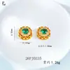 Contas quadradas coloridas com furos passantes, acessórios para joias DIY, latão banhado a ouro com diamantes e esmalte, luxo leve, contas frescas e doces