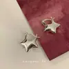 Nuevo Diseño Sencillo de Nicho Hebilla de Oreja de Estrella de Cinco Puntas de Plata Esterlina Nuevos Pendientes de Moda Únicos para Mujer 2023