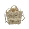 2025 Novas Bolsas de Verão Tecidas à Mão Bolsas de Praia para Férias na Praia Femininas Moda Feminina Palha Transversal Nicho