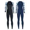 Traje de Neopreno de Verano de Una Pieza de Manga Larga Traje de Baño para Buceo Transpirable Protección Solar Secado Rápido Traje de Snorkel Natación Surf Impermeable Traje de Madre