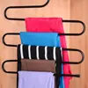 Colgador de Pantalones Multifuncional con Forma de S de Múltiples Capas Clip para Pantalones Colgador de Bufandas para Armario Perchero Mágico de Plástico con Spray de Hierro Colgador de Almacenamiento de Pantalones Perchero para Pantalones