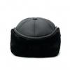 Gorro de Béisbol de Algodón con Protección para los Oídos con Forro Polar de Invierno para Hombres de Mediana Edad y Mayores, Grueso, Cálido, a Prueba de Frío, Cortavientos, Gorro Lei Feng