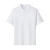 Uniformes de Trabalho Corporativos Masculinos e Femininos, Camisetas Polo de Verão Frescas para Team Building de Restaurantes e Supermercados, Camisas de Manga Curta com Proteção Solar e Logo Bordado