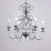 Diámetro 0.72 metros altura 0.72 metros candelabro plateado candelabro de boda lámpara de cristal luz de boda