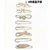 Broche para Marcar a Cintura, Conjunto Simples em Forma de Cabaça Anti-Exposição, Broche para Lenço, Broche de Pérola, Broche Elegante