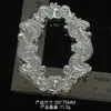 Marco de alta calidad con forma de encaje y grabado barroco, pegamento de crema hecho a mano para manualidades, hermosos accesorios de fotografía para casa de muñecas