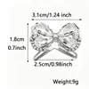Hebilla de bufanda de lazo de cristal, anillo de bufanda de lujo ligero incrustado de diamantes, hebilla de chal, elegante hebilla decorativa de bufanda para mujer