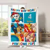 Serie Animada Manta de Franela Amazon Manta de Siesta para Niños Estampado de Paw Patrol Transfronteriza Más Vendida Manta para Todas las Estaciones