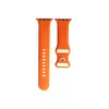 Banda de Silicona para Apple Watch Hebilla Mariposa Color Sólido Banda de Silicona de Repuesto Inteligente para Apple Watch