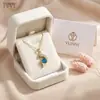 Collar Simple de Acero de Titanio con Delfín de Zafiro Microincrustaciones de Circonita Colgante Fresco y de Lujo Ligero Joyería Versátil para Comercio Exterior